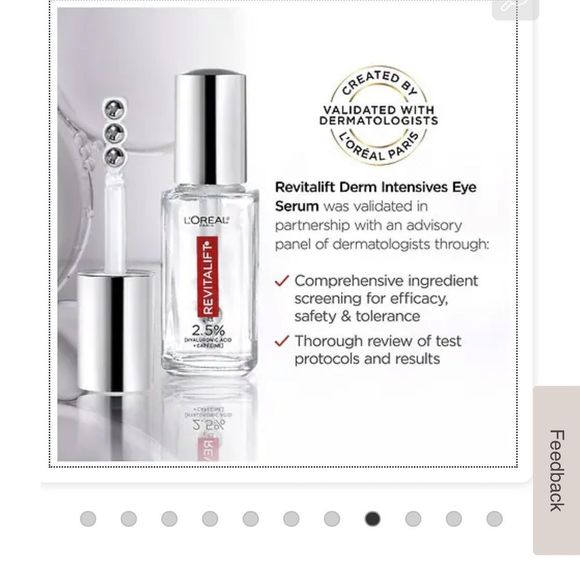 L'Oreal Paris Revitalift Derm Intensives Hyaluronic Acid and Caffeine Eye Serum - Picture 4 of 11